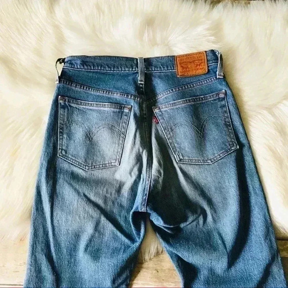 Levi’s 501 Skinny Distressed Jeans High Waisted - Picture 8 of 14